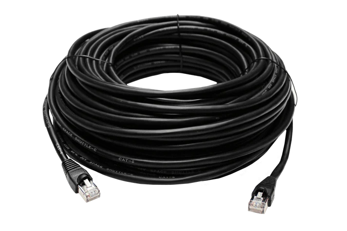 CAT6 Outdoor Extension Cable, Weather Shielded, cUL CMR Riser Rated, UV Treated, Direct Burial Underground