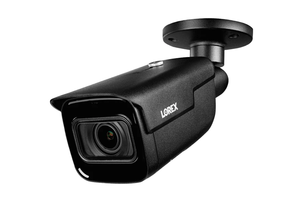 Lorex 4K IP Wired Bullet Security Camera with Motorized Varifocal Lens and Real-Time 30FPS Recording