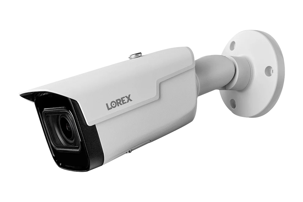 Lorex 4K IP Wired Bullet Security Camera with Motorized Varifocal Lens and Real-Time 30FPS Recording